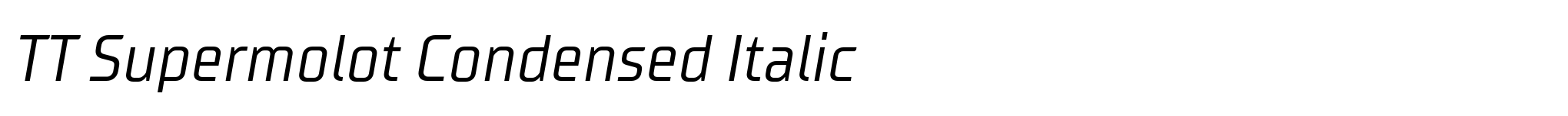 TT Supermolot Condensed Italic image